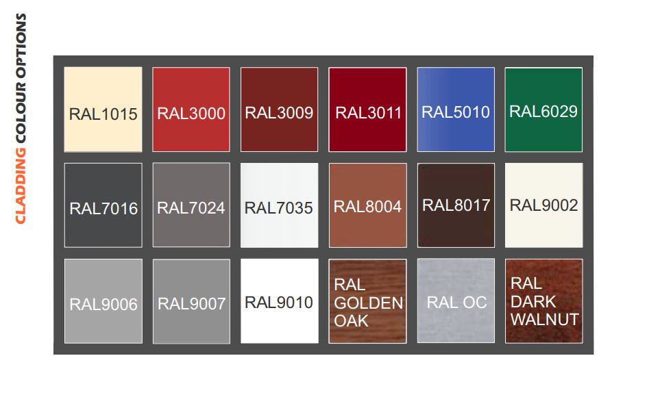 Colour for cladding Modular Buildings