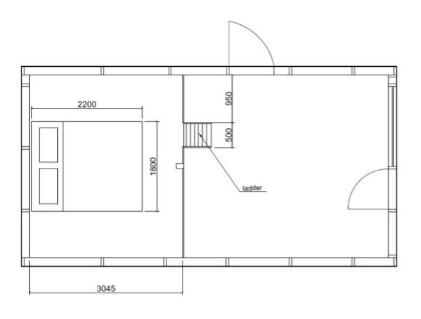 Flat-Pack Timber Frame TinyHome (MTB FIVE) inside image