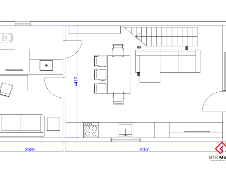 Flat pack home kit MTB SIX 88sqm inside image