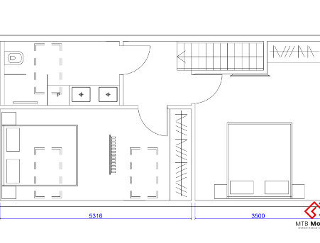 Flat pack home kit MTB SIX 88sqm inside image